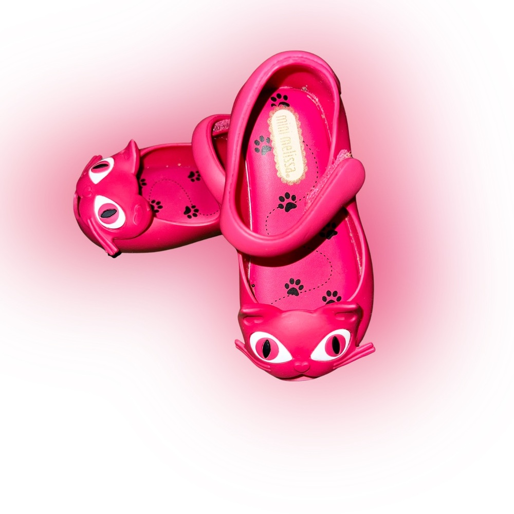 Mini Melissa pink cat Mary Jane size 6